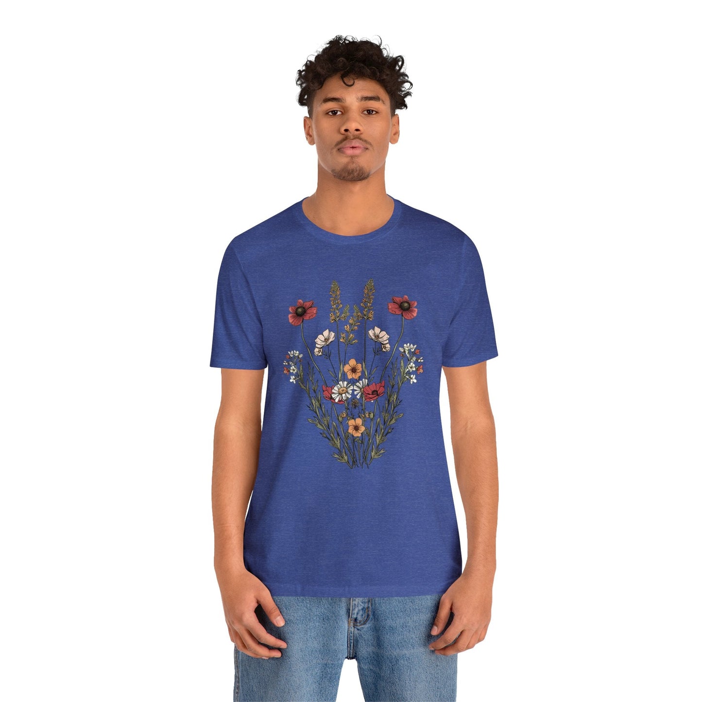 Wildflowers Minimalistic Soft T-Shirt | Effortlessly Stylish Branch and Stick