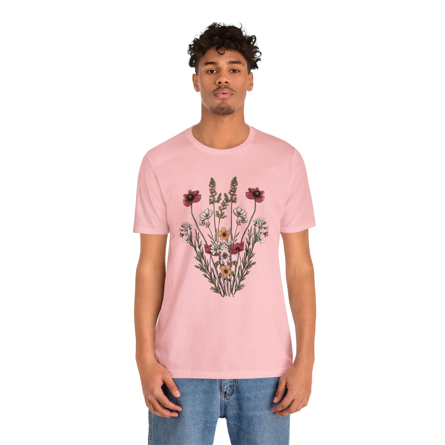 Wildflowers Minimalistic Soft T-Shirt | Effortlessly Stylish Branch and Stick