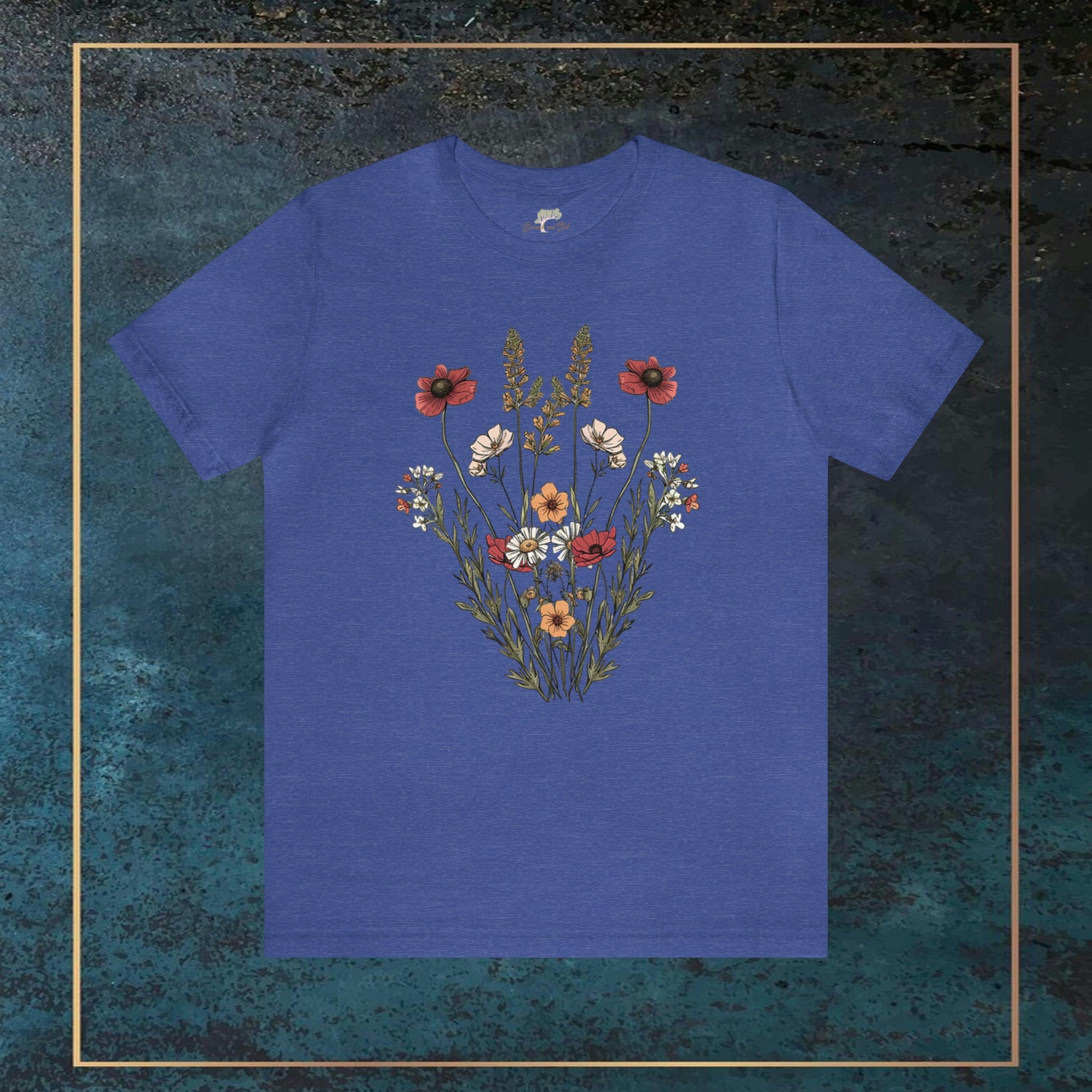 Wildflowers Minimalistic Soft T-Shirt | Effortlessly Stylish Branch and Stick