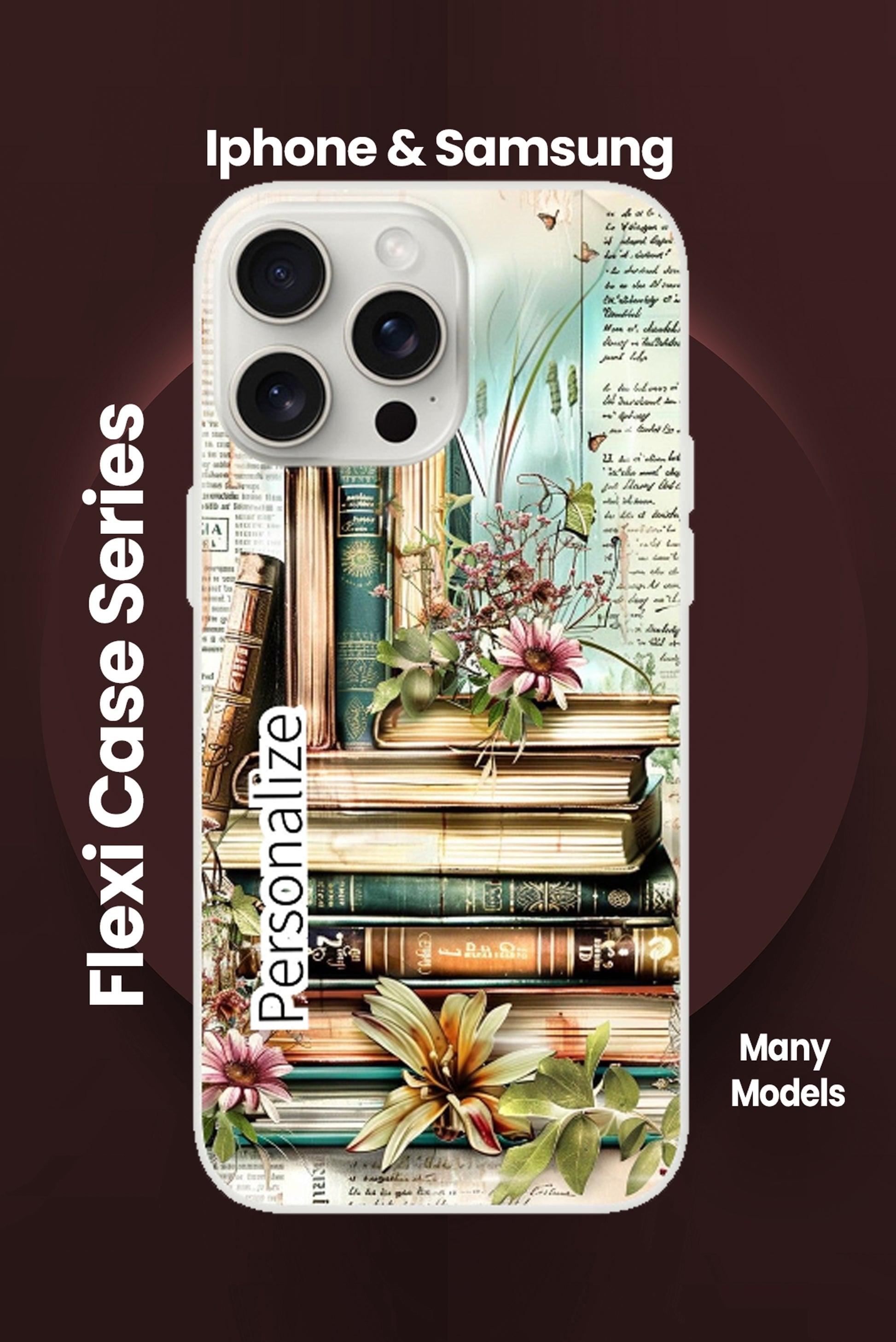 Branch and Stick's Free Personalization Books and Wildflowers Phone Cases offer eco-friendly protection for iPhones and Samsungs. With various models, these bio cases blend style and serenity with intricate yoga-inspired designs. Find Zen in your phone's protection.