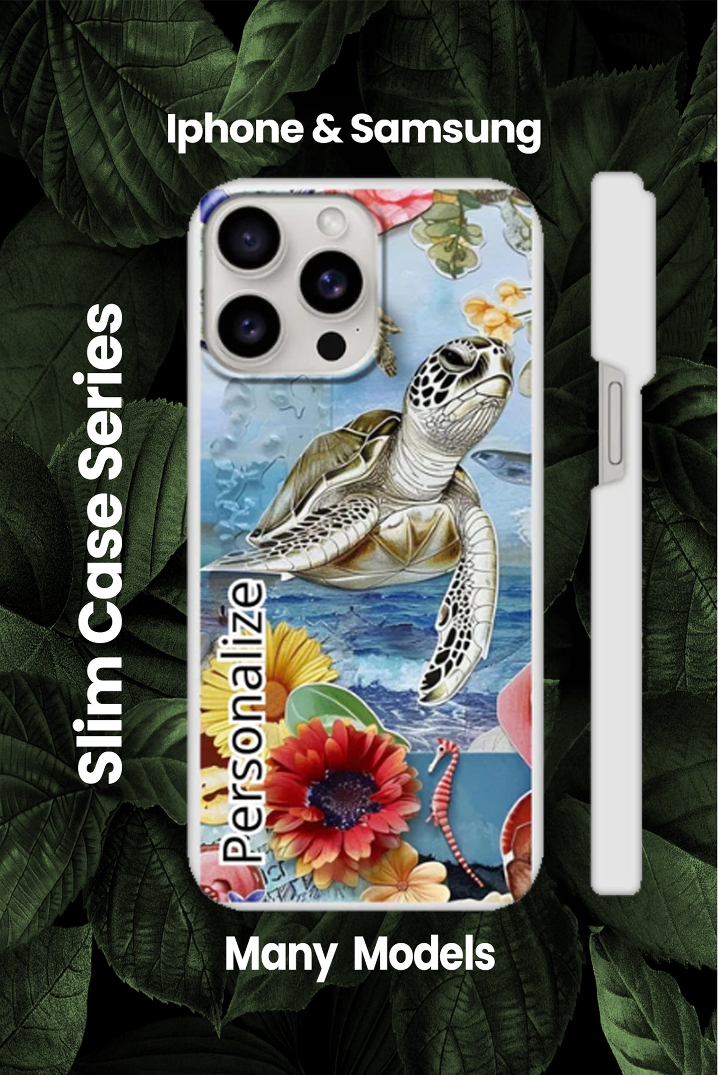 Slim Sea Turtle Phone Cases for most Iphone’s and Samsung's