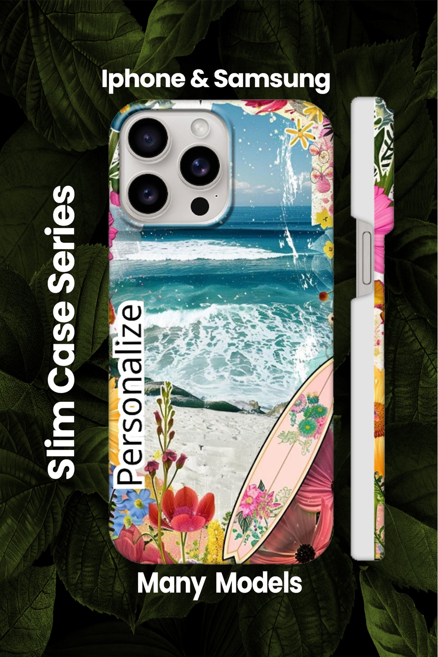 Slim Surfs up Phone Case - Iphone and Samsung Available Many Models